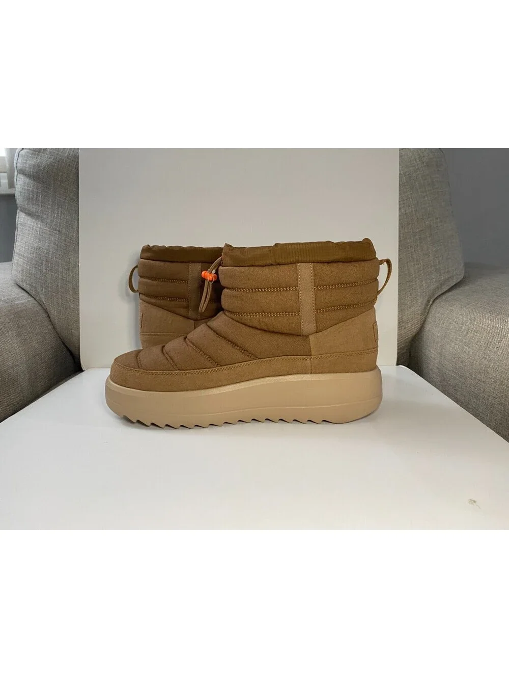 Ugg Maxxer Mini 1146714 Mens Winter US 11 Chestnut Sheepskin Lined Ripstop Boots